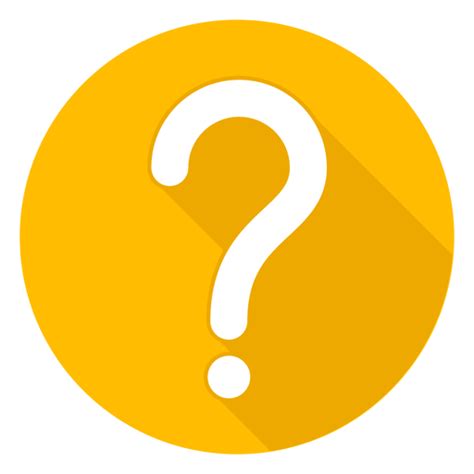 Yellow Circle Question Mark Icon Png And Svg Design For T Shirts