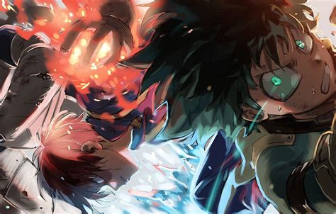 My Hero Academia Deku X Bakugou X Todoroki Wallpapers Wallpaper Cave