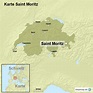 StepMap - Karte Saint Moritz - Landkarte für Schweiz