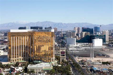 An Aerial View Of The Mandalay Bay Hotel On The Las Vegas Strip On
