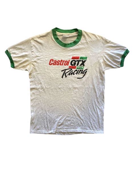 Vintage Castrol Racing T Shirt Mens Fashion Tops And Sets Tshirts