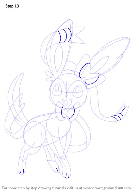 Learn How To Draw Sylveon From Pokemon Pokemon Step By Step Drawing