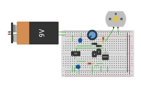 Circuit Design 555 Pwm Motor Control Tinkercad