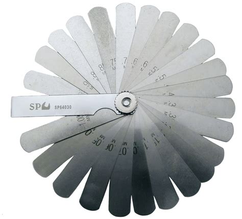 Feeler Gauge 25pieces Metric Feeler Set 3 Type A Sp Tools Sp64030