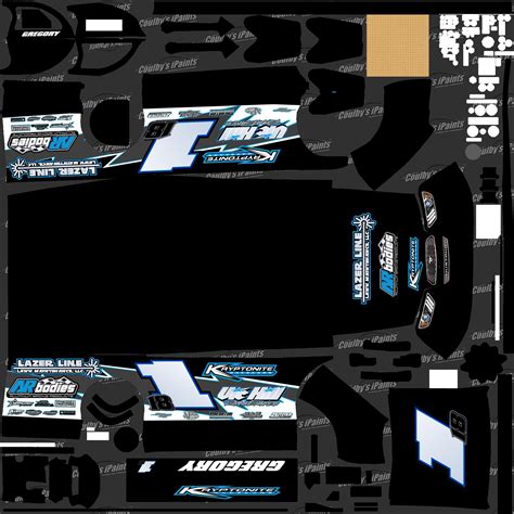 Dirt Late Model Coulbys Ipaints Smart Template 6 Gregoiry Team 1