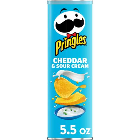 Pringles Potato Crisps Chips Cheddar And Sour Cream Snacks On The Go