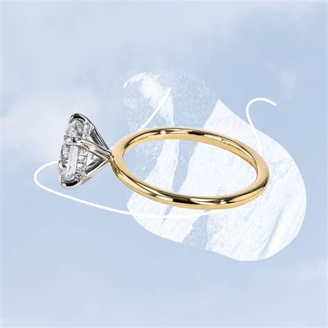 Cushion Cut Hidden Halo Moissanite Engagement Ring Handmade Design 14k