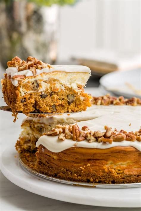 Carrot Cake Cheesecake With Images Easter Cakes Easter Dessert Cheesecake Recipes