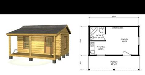 12x20 Log Cabin 12500 With Floor System And 10500 On Slab Small