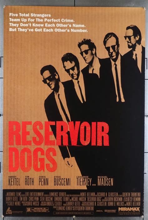 Reservoir dogs movie poster, poster, movie posters, famous, popular, classic, cartoon, cinema, high resolution movie poster print sales types; Original Reservoir Dogs (1992) movie poster in VF ...