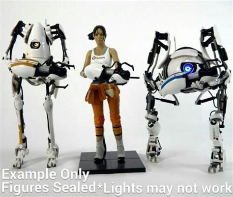 Neca Portal 2 Atlasp Bodychell 7action Figure Set Aperture Science