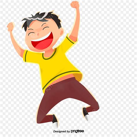 Jumping Students Clipart Hd Png Summer Boy Student Jumping Happy