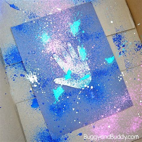 Galaxy Handprint Art For Kids Buggy And Buddy