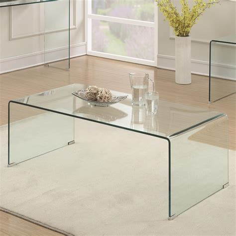 【があなたの】 Clear Acrylic Coffee Table Rectangle Tea Table Living Room
