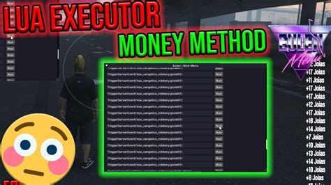 FiveM Lua Executor Working Money Method Dumper Decrypter Aimbot