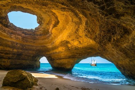 Benagil Is A Small Fishing Village Just Outside Of Carvoeiro Most Well