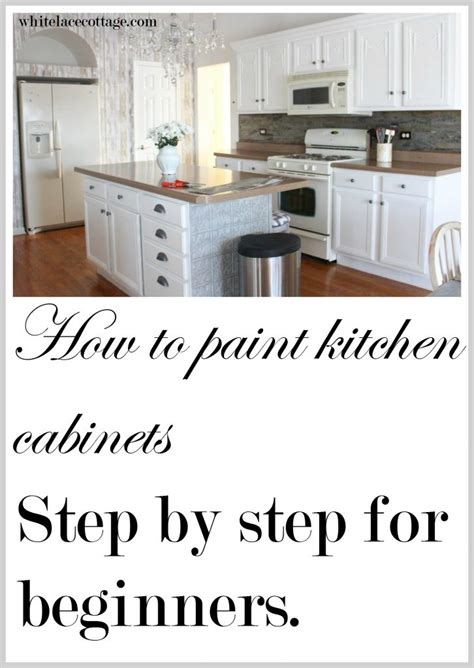Painting kitchen cabinets is an easy and affordable way to update your kitchen, particularly if you do it yourself. Painting Kitchen Cabinets How To Step By Step - ANNE P ...