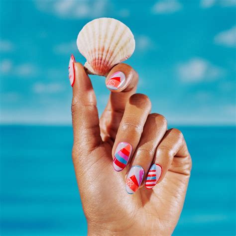 this is a summer manicure we re ready to wear out nautical collection summer manicure nauti