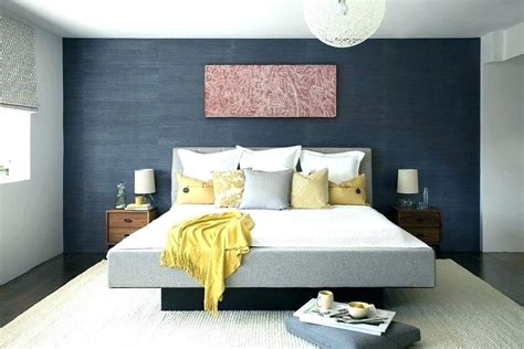 Bedroom Accent Wall Dark Grey Accent Wall In Bedroom Navy Blue