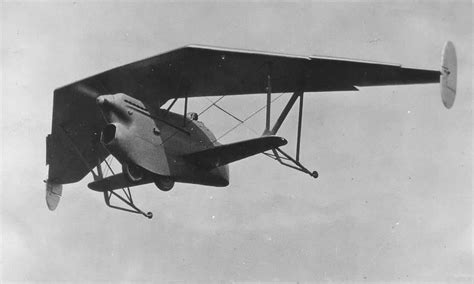 A 1934 Experimental Two Seat Tailless Tandem Gear Swept Wing Sesqiplane