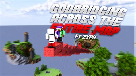 Godbridging Across The Entire Map In Bedwars Ft Zyph Youtube