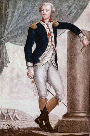 Portrait Of Gilbert Du Motier Marquis De Lafayette Giclee Print