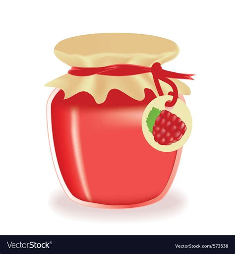 Jar Of Raspberry Jam Royalty Free Vector Image