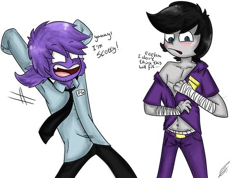 Day 6 Wearing Eachothers Clothes By Mindless Kitten Vincent Fnaf