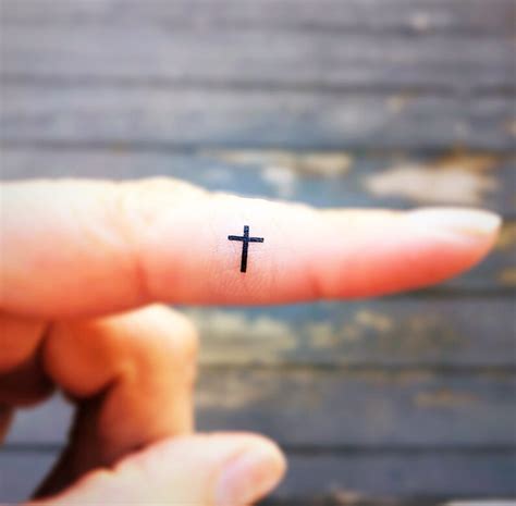 20 Cross Temporary Tattoo Tiny Cross Fake Tattoos Set Of Etsy