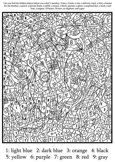 Color By Numbers For Adults Coloring Sheets Bestcoloring