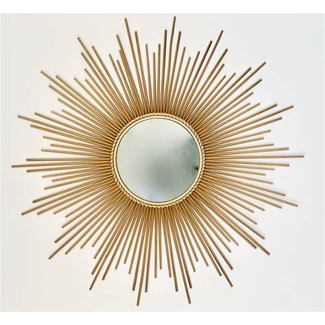 Mid Century Modern Sunburst Convex Mirror Chairish