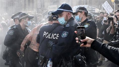 Covid Lockdown Protests In Sydney Melbourne Brisbane Photos Daily Telegraph