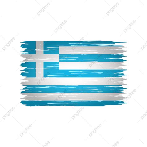 Brush Watercolor Paint Vector Hd Images Greece Flag With Watercolor