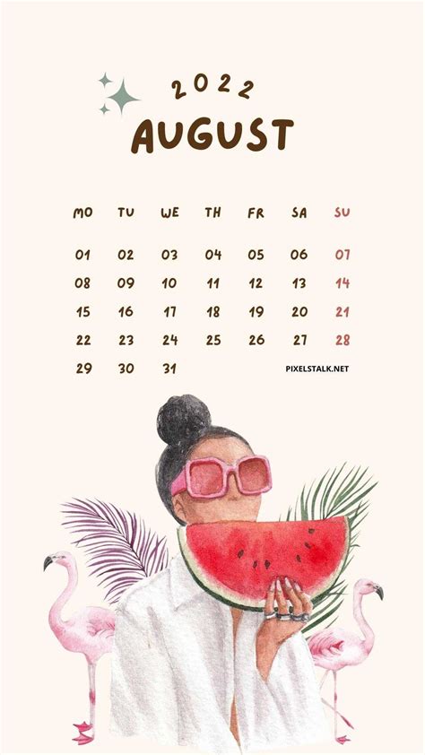 August Calendar Wallpaper 2022 Ixpaper