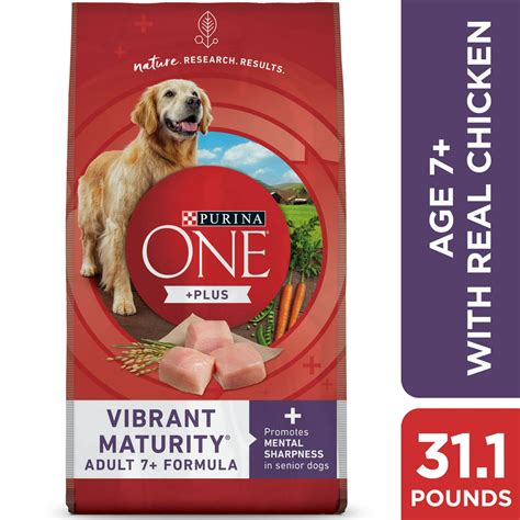 Purina One High Protein Senior Dry Dog Food Plus Vibrant Maturity