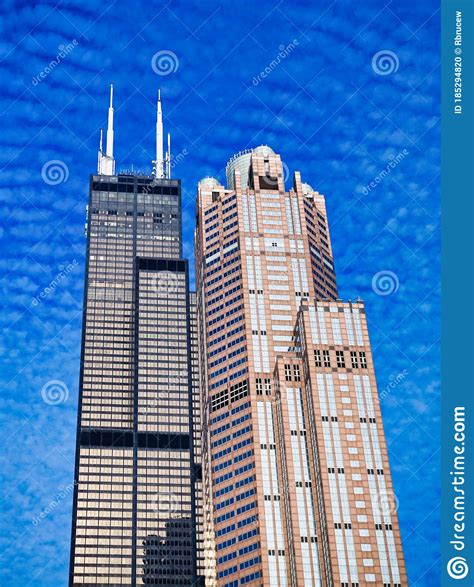 Modern Chicago Tall Towers Illinois Usa Stock Photo Image Of