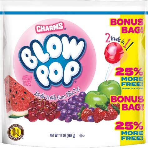 Blow Pop Assorted Bubble Gum Filled Pops 13 Oz Kroger