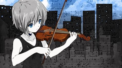3840x2160px Free Download Hd Wallpaper Anime Violin Hd Grey