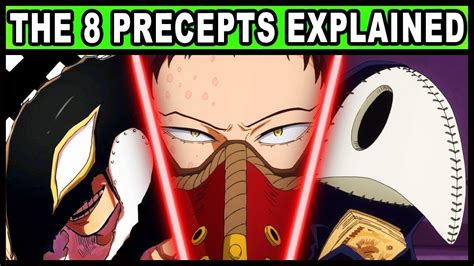 The 8 Precepts Of Death And Their Quirks Explained My Hero Academia