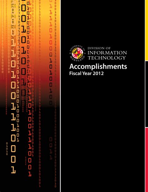 Accomplishments Division Of Information Technology