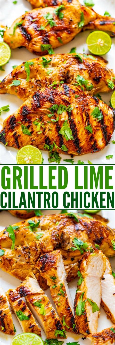 Grilled Lime Cilantro Chicken Easy Marinade Averie Cooks