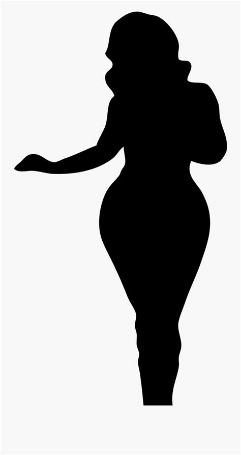 Black Woman Silhouette Clip Art Curvy Black Woman