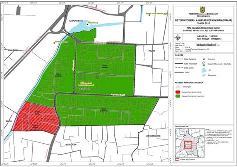 Peta Kawasan Permukiman Kumuh Neusu Jaya Katalog Peta Banda Aceh
