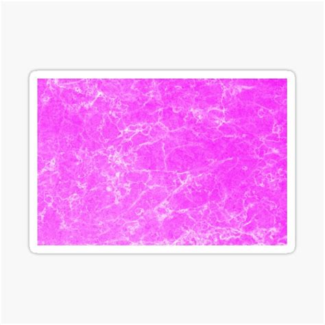 Hot Pink Marble Sticker For Sale By Podartist Redbubble