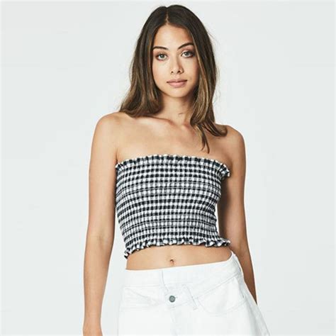 Buy Womens Sexy Strapless Bandeau Tube Crop Tops2018 Summer Top Women Casual