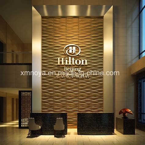 china fireproof sound absorption  wall panel  hotel lobby decorative china  board  panel