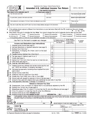 This product is for most simple sc1040 filings and does not support the schedule nr or all. Fillable Online irs Form 1040X (Rev. November 2005 ) - irs ...