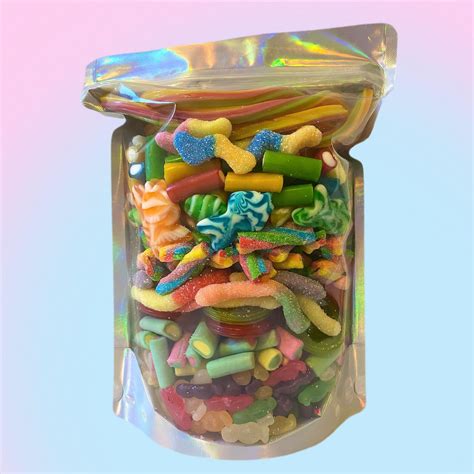 1kg sweets pick and mix pouch gummy candy pick n mix bags etsy