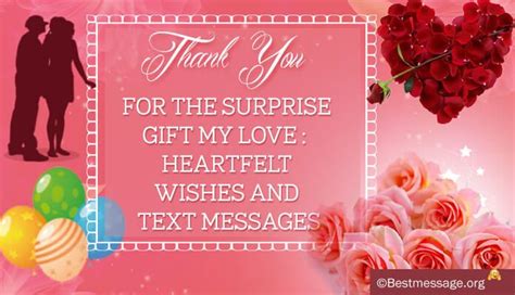 Heartfelt Thank You Text Messages To Beloved For Surprise T Thank