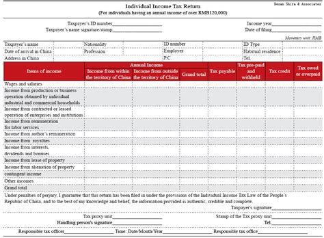 Computation of taxable income as well as applicable income tax rates depend on the nonresident´s classification, whether they are engaged in business in the country or not. China Expatriate Annual Income Tax Reporting for 2010 Tax ...
